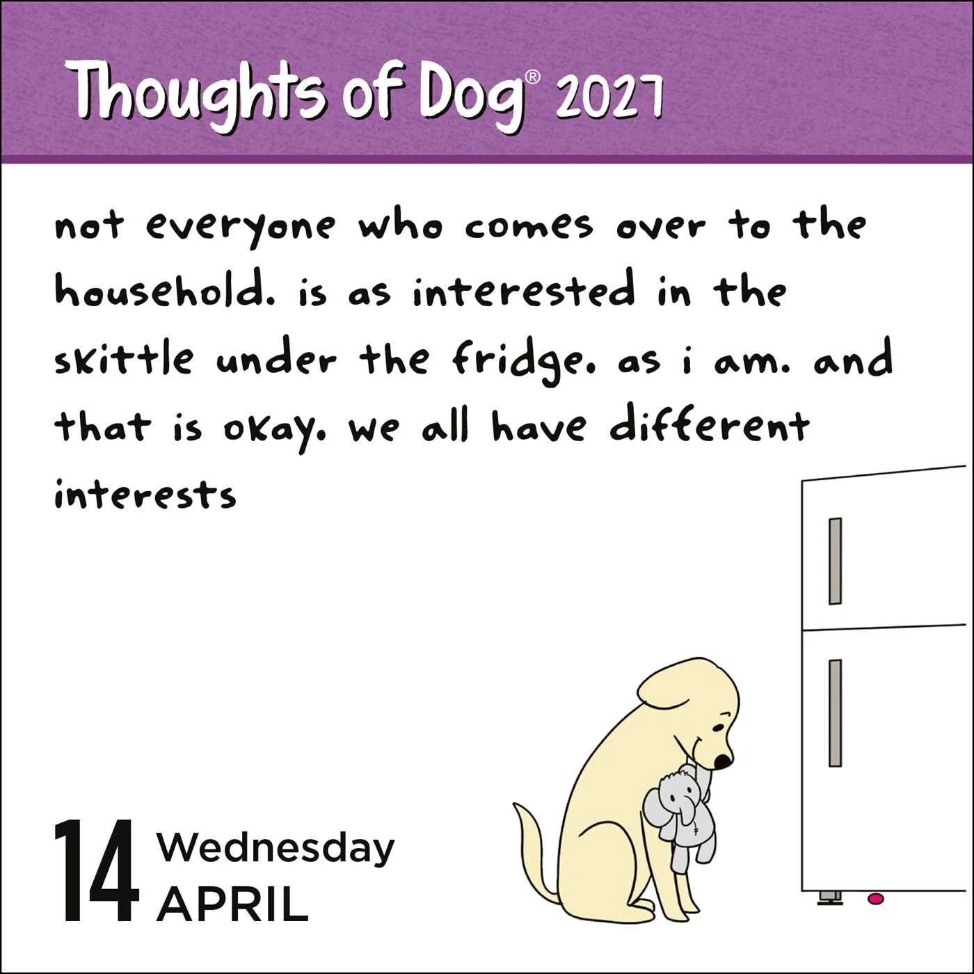 2027 Thoughts of Dog Day-to-Day Calendar - Image 3