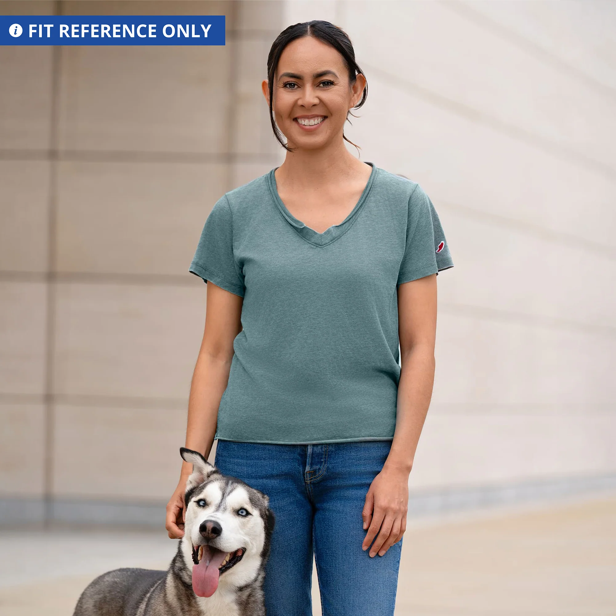 Board Dog Burnout V-Neck - Heather Tahiti - Image 3