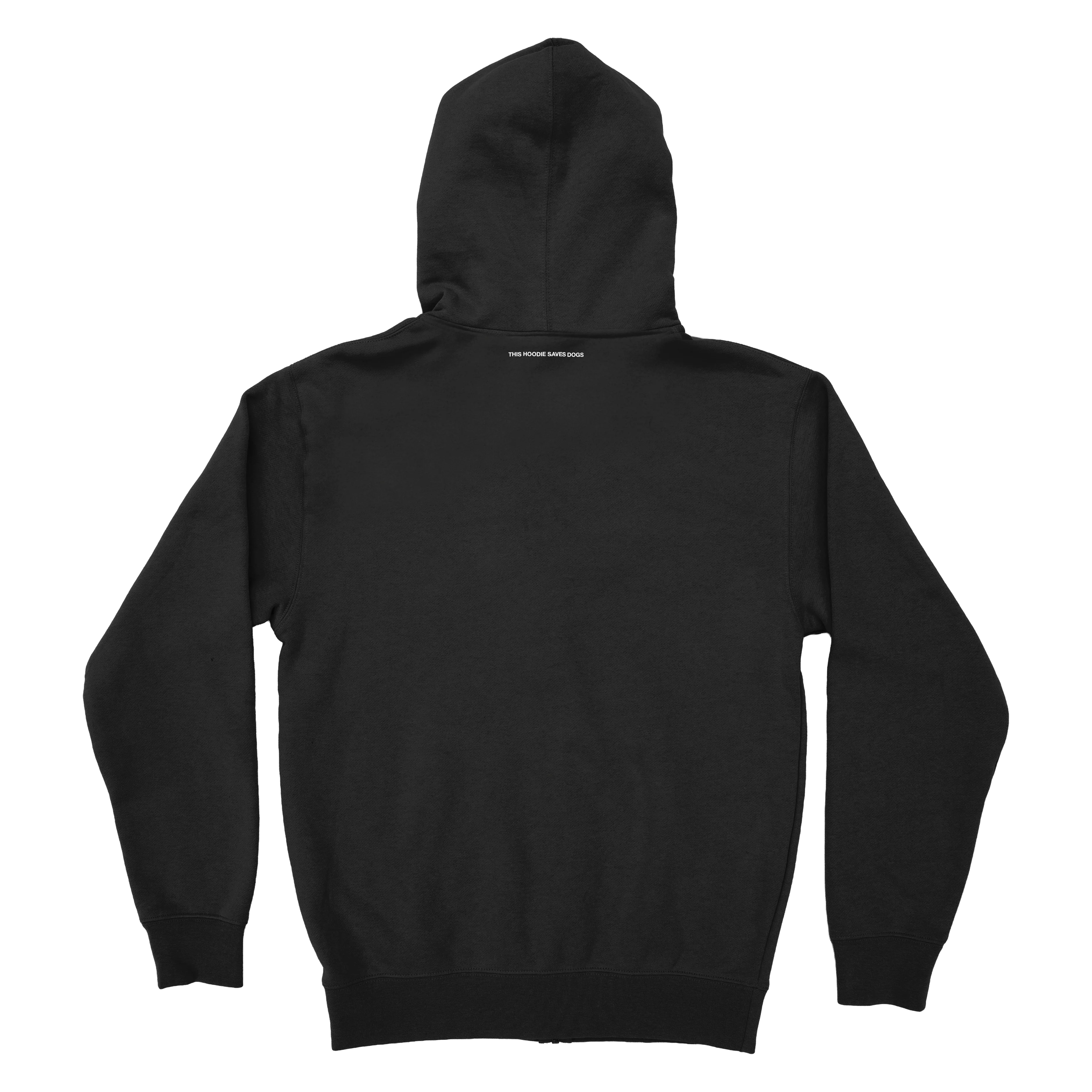 Candy Heart Zip Hoodie - Black - Image 3