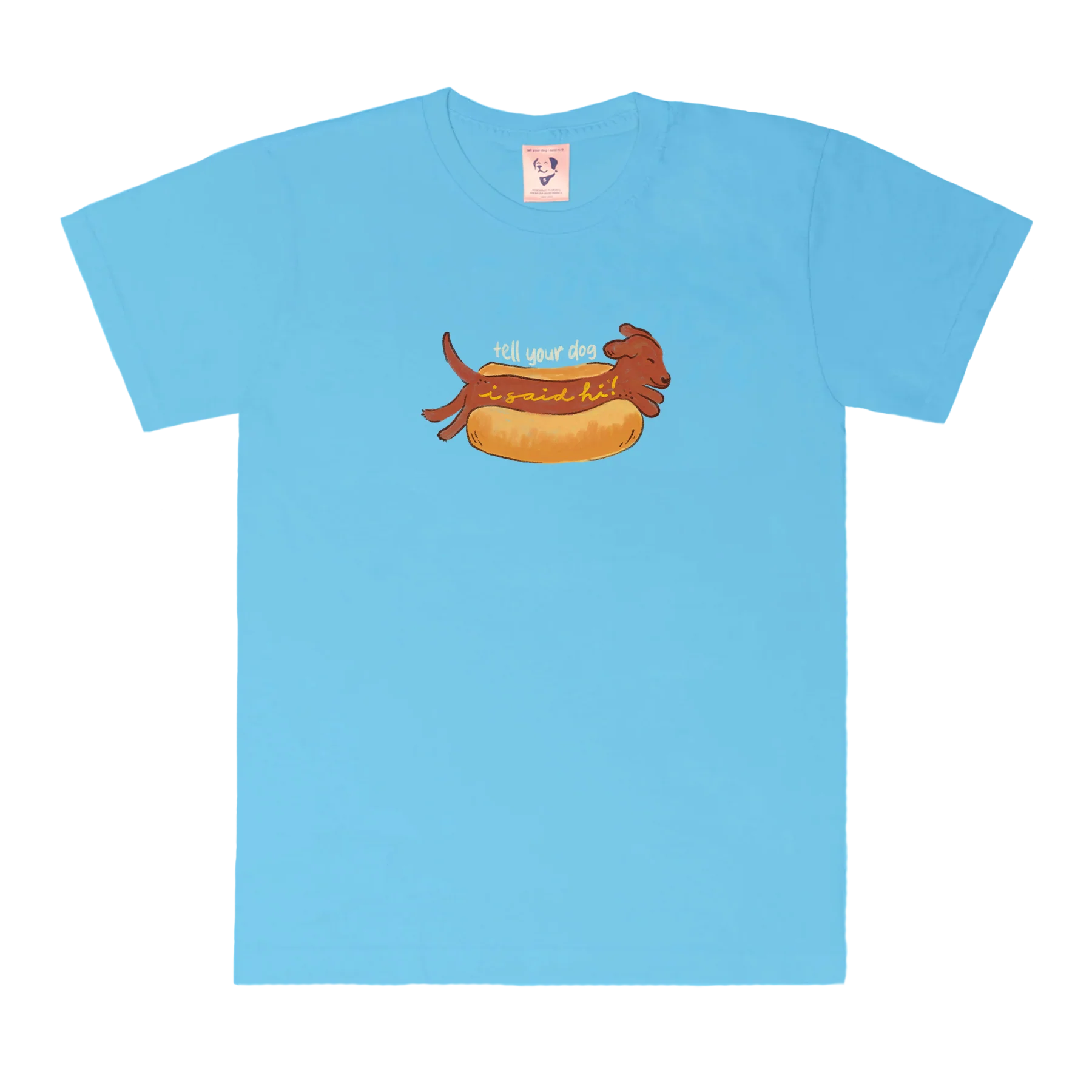 Hot Dog Tee - Light Blue