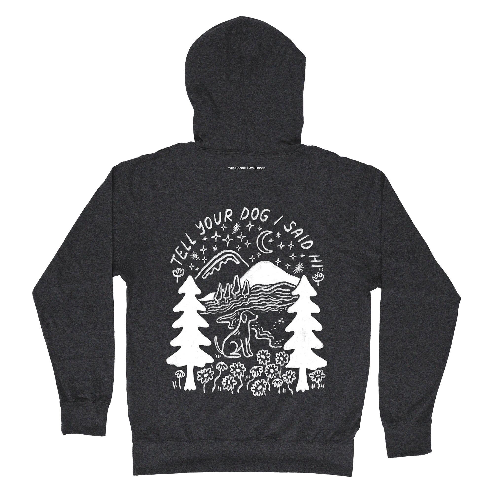 Outdoorsy Lightweight Hoodie - Charcoal Heather - Image 3