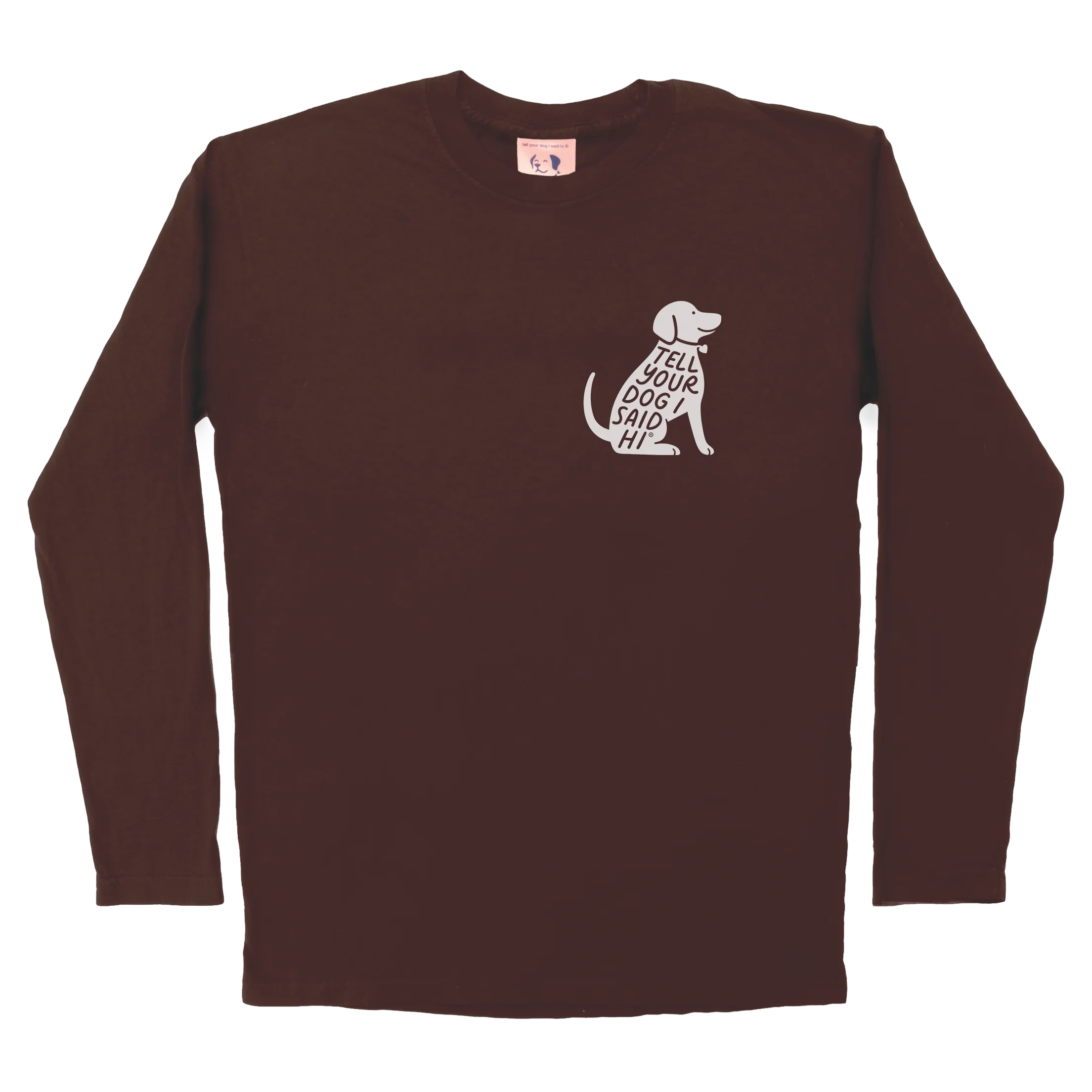 Sit Stamp Long Sleeve - Chocolate