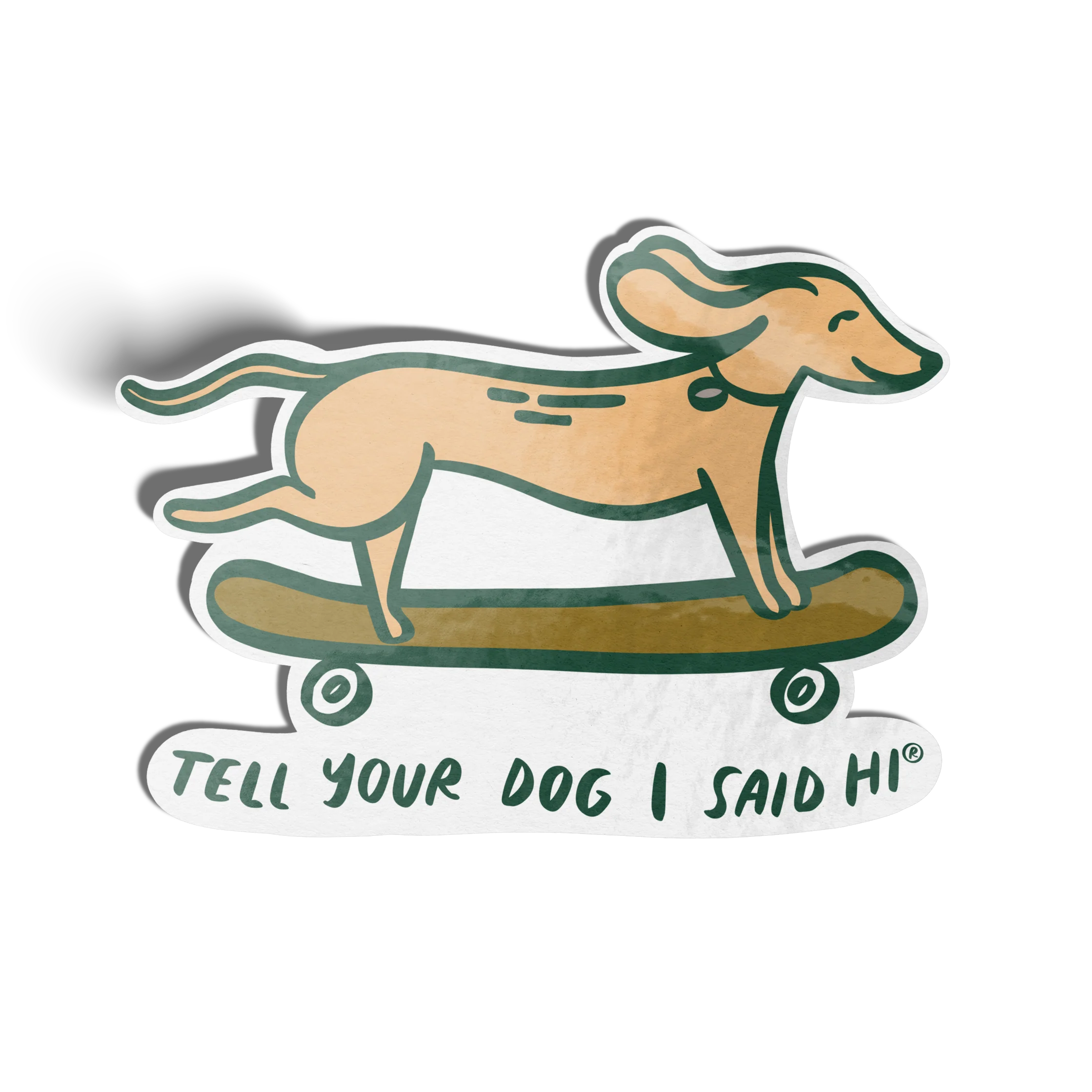 Skateboard Dog Sticker