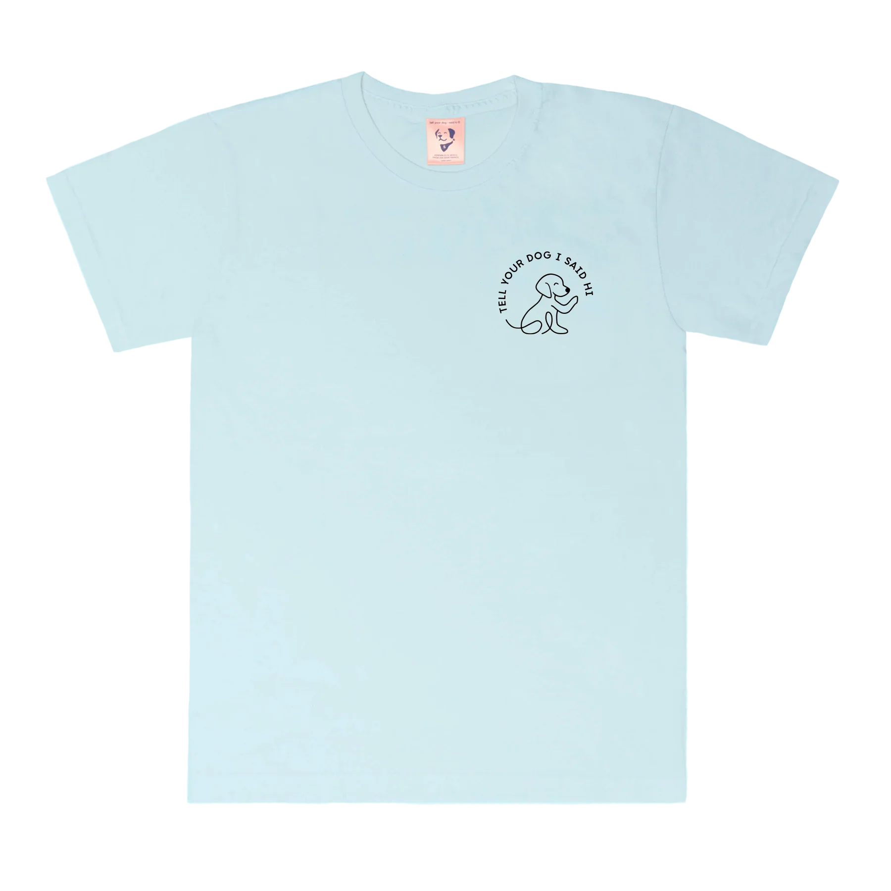 Waving Dog Badge Tee