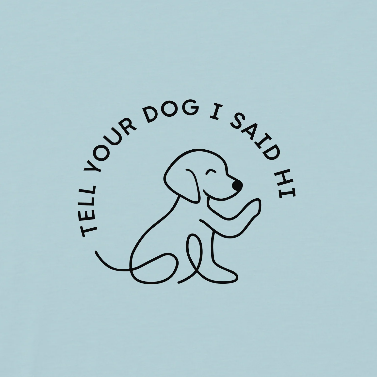 Waving Dog Badge Tee - Image 2