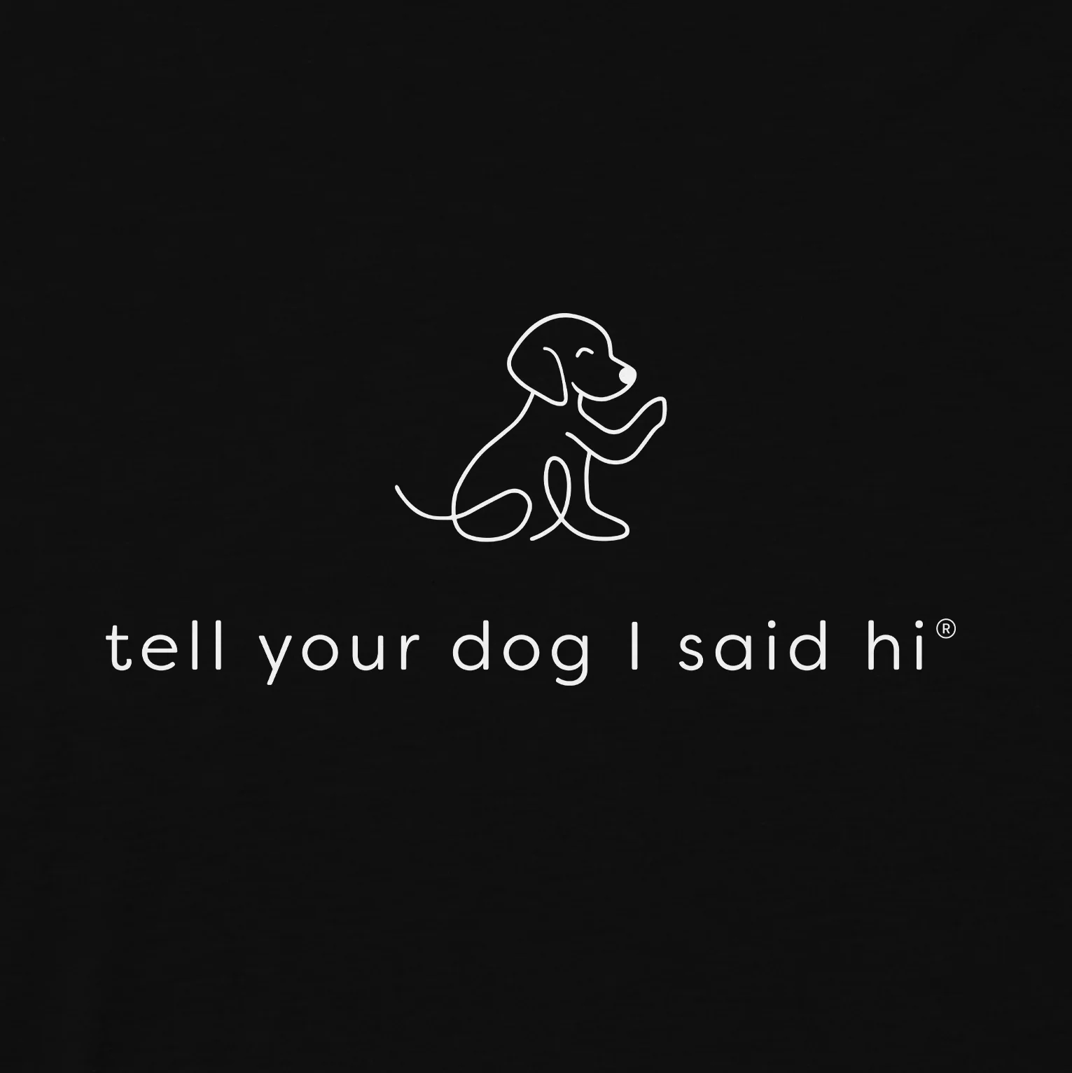 Waving Dog Hoodie - Black - Image 2